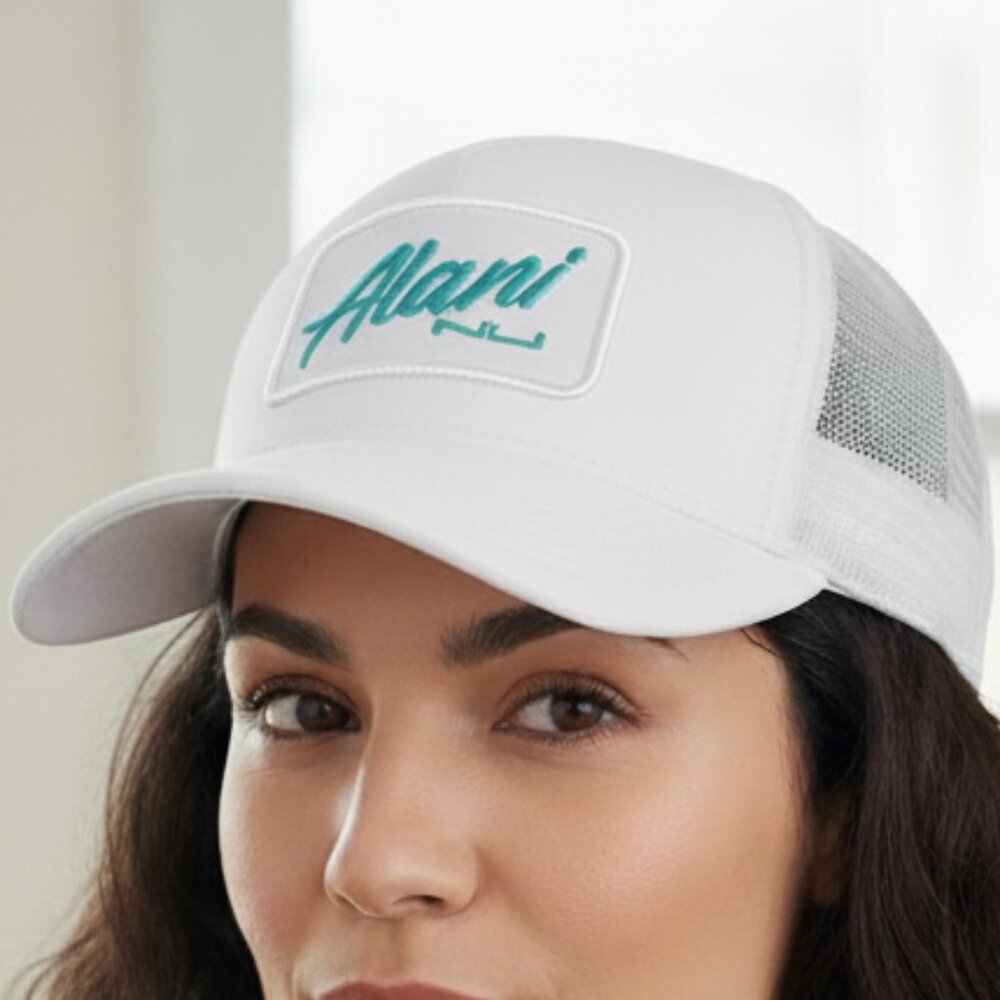 Alani Nu Trucker Hat White Mint- NWT - Picture 2 of 8